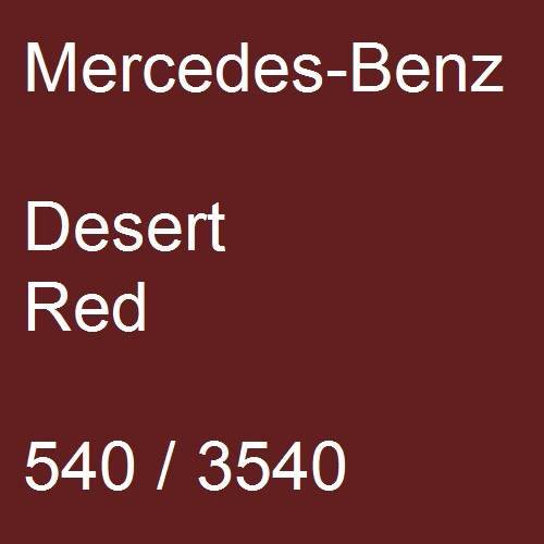 Mercedes-Benz, Desert Red, 540 / 3540.